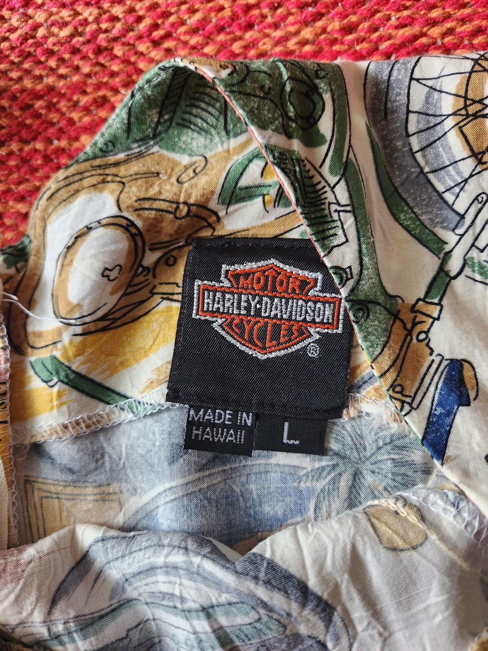 Harley-Davidson Multicolor Motorcycle Print Midi Dress - Picture 3 of 12